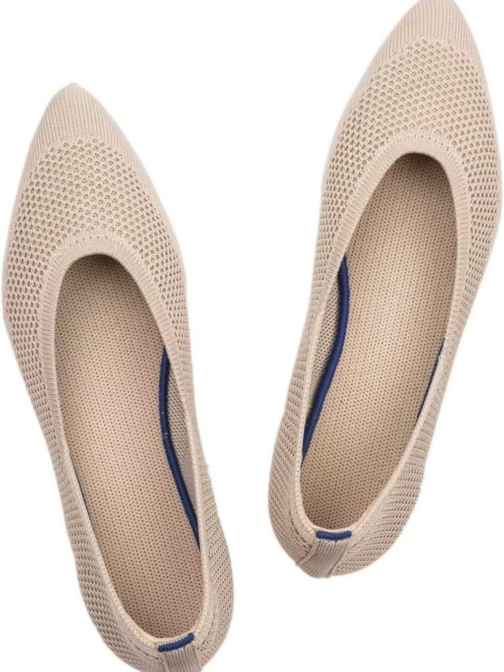 Comfortable Knit Pointed Toe Flats for Women | Stylish Dress Shoes, Soft